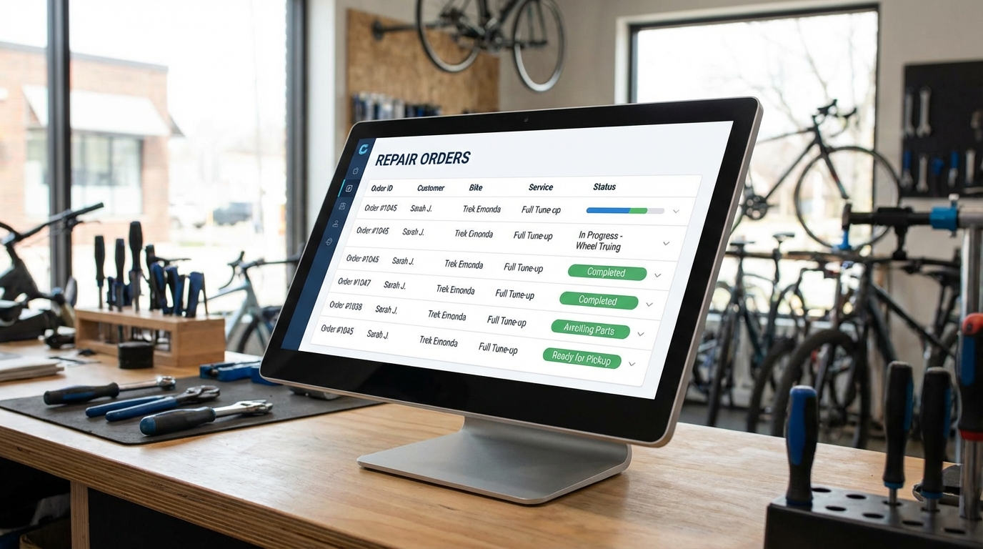Fietsenwinkel werkplaats automatiseren