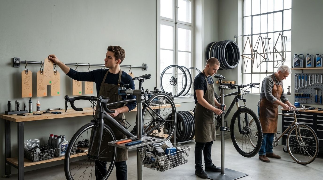 Reparaties toewijzen aan de juiste monteur als fietsenmaker