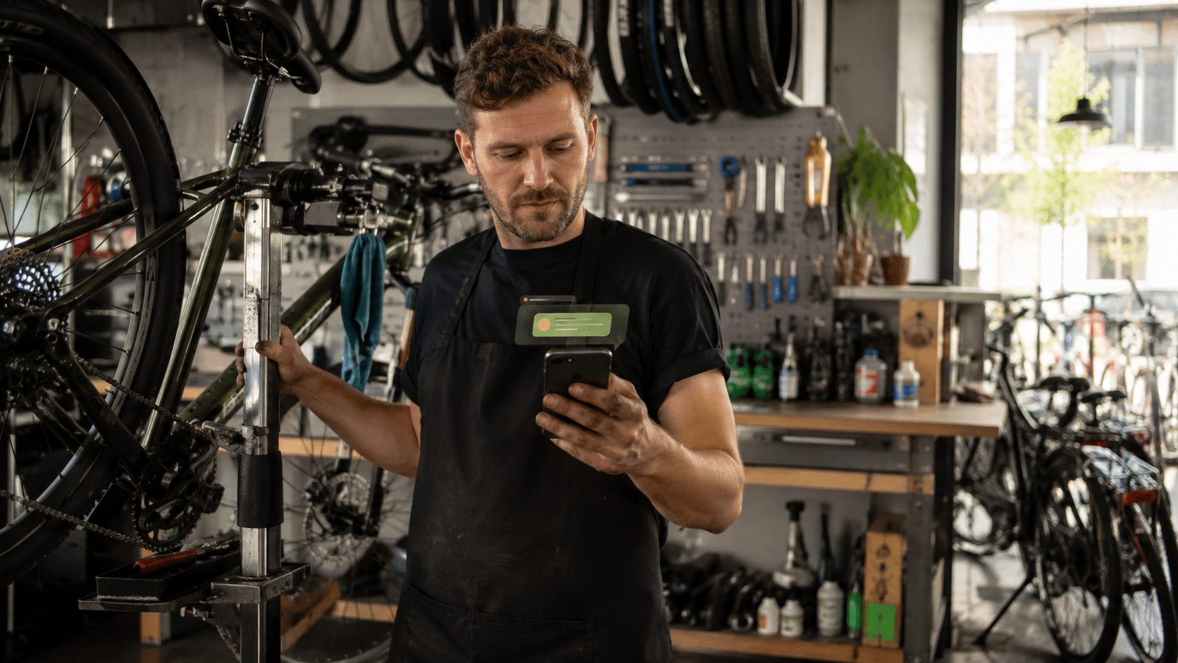 Workflow automatisering voor fietsenmakers — herinneringen, klus-updates, review-verzoeken automatisch