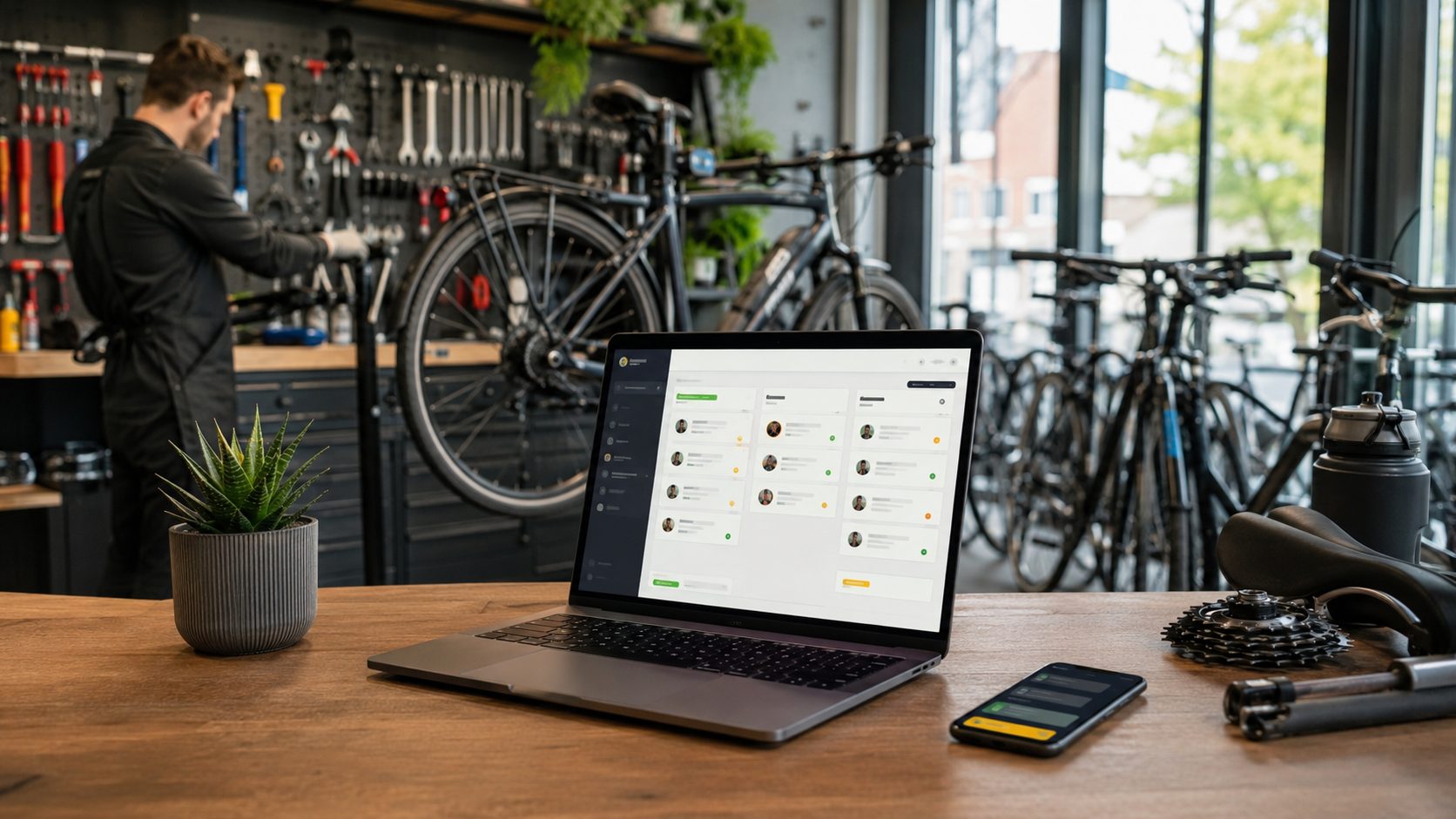 CRM dashboard voor fietsenmakers — klantenbestand op één plek