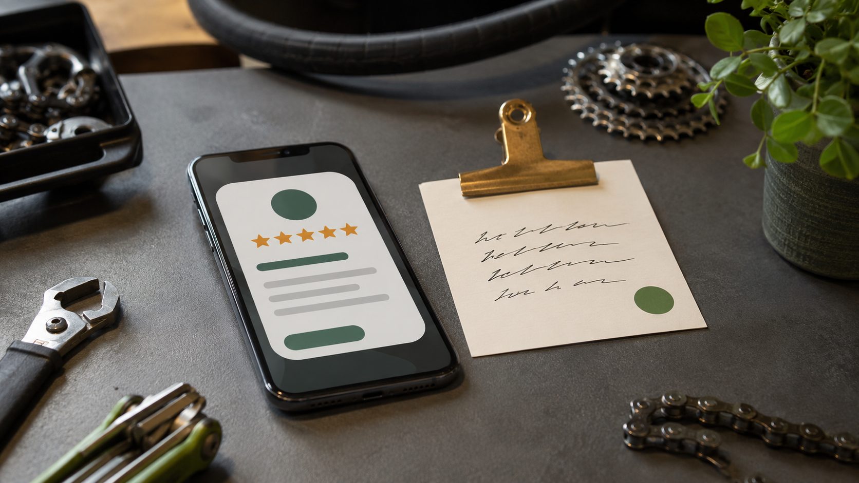 Review pakket voor fietsenmakers — NFC kaartjes en software setup