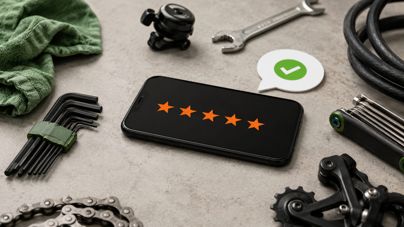 5-sterren reviews op smartphone